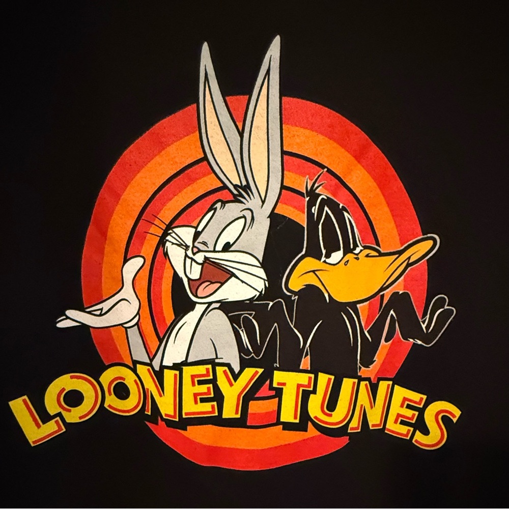 Looney Tunes Black and Red Men’s Tee. Ships next day . Warner Bros . - Picture 3 of 5